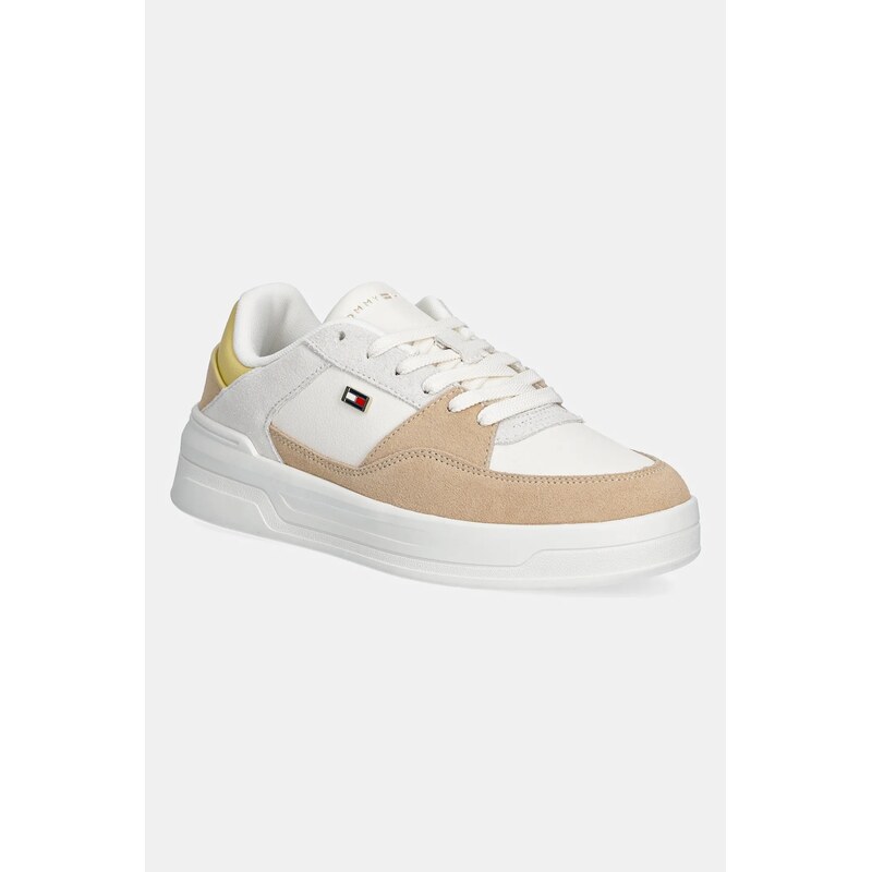 Tommy Hilfiger Kožené sneakers boty Tommy Hilfiger ESSENTIAL
