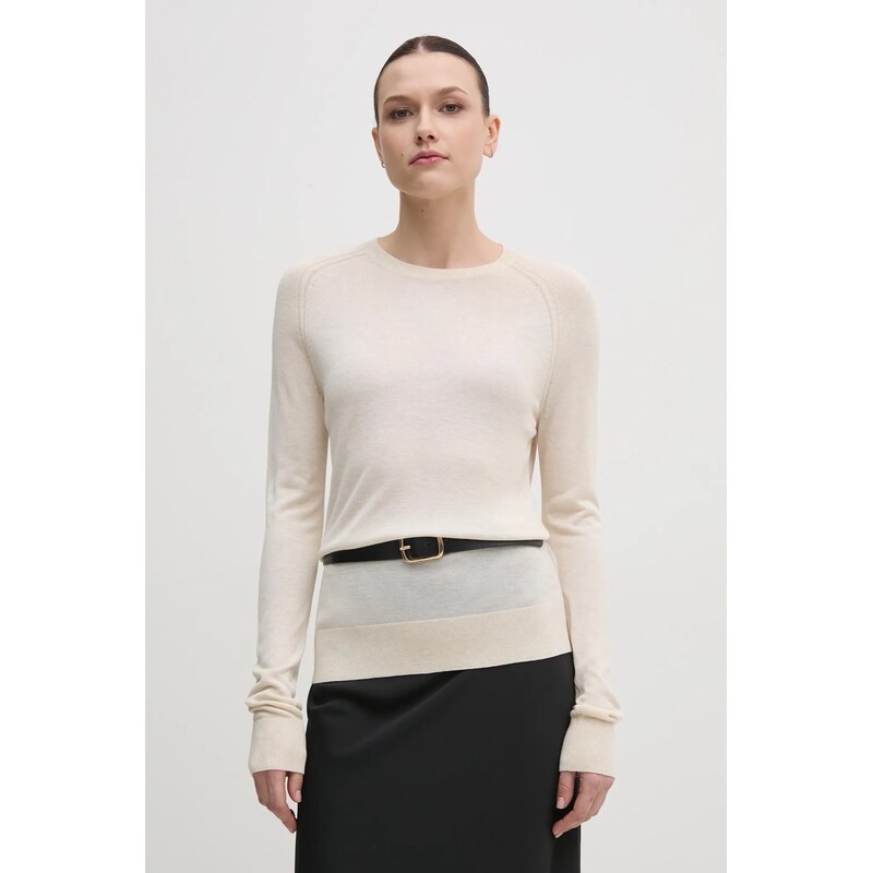 Svetr z hedvábné směsi Calvin Klein