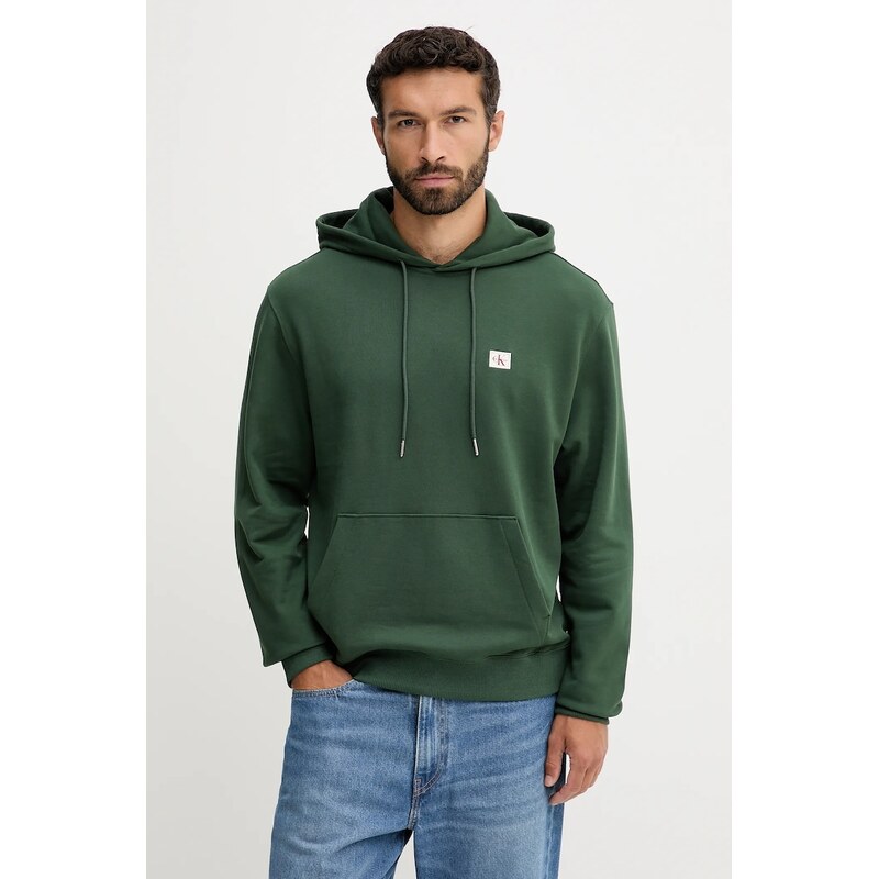 Calvin Klein Jeans mikina s kapucí pánská bavlněná