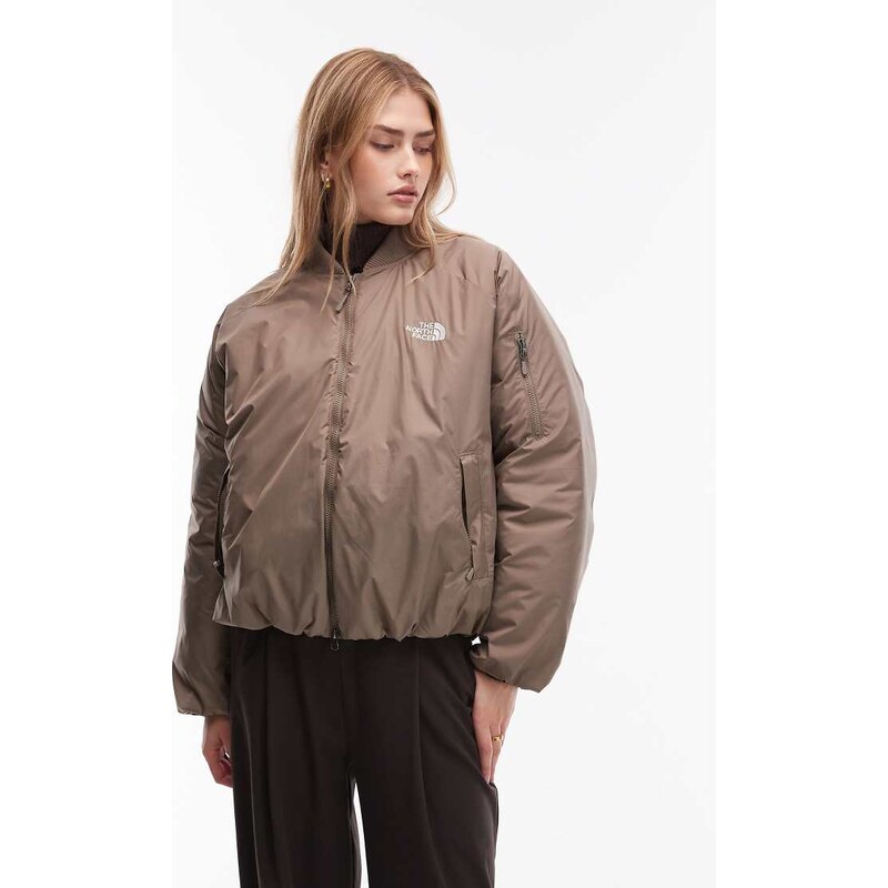 The North Face Choqa bomber jacket in brown 109387667