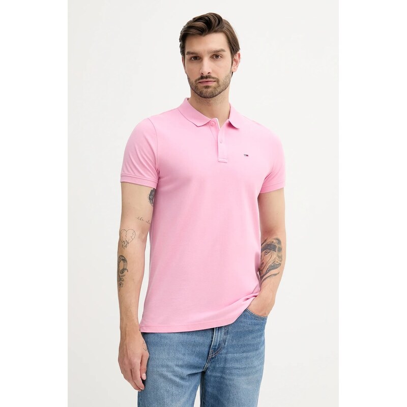 Tommy Jeans polo pánské bavlněné