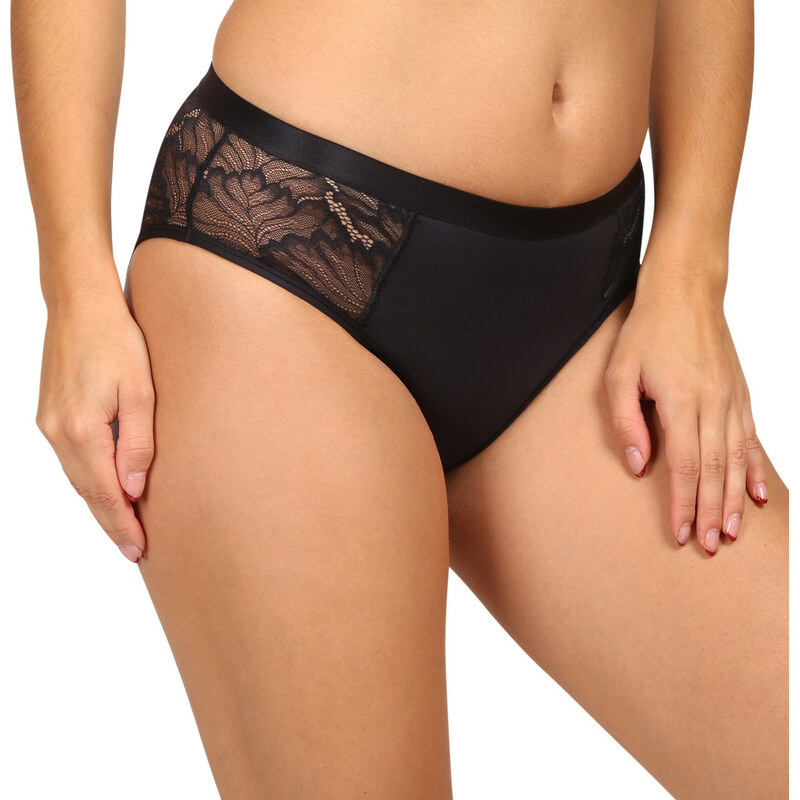 Menstruační kalhotky Love Luna černé LUXE Lace Midi BRIEF