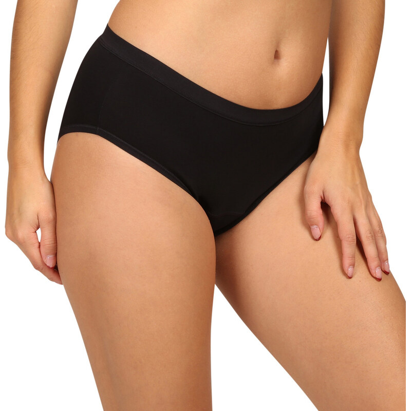 Menstruační kalhotky Love Luna černé Cotton Midi Brief (LLUWCPMI) 106287284