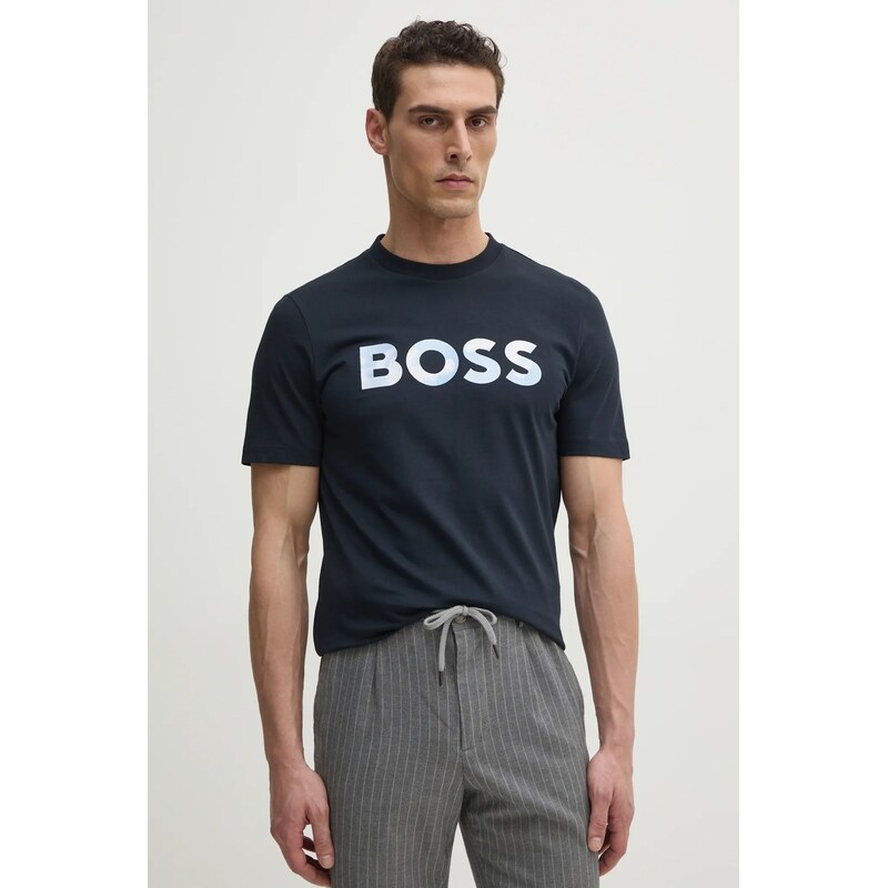BOSS Bavlněné tričko BOSS
