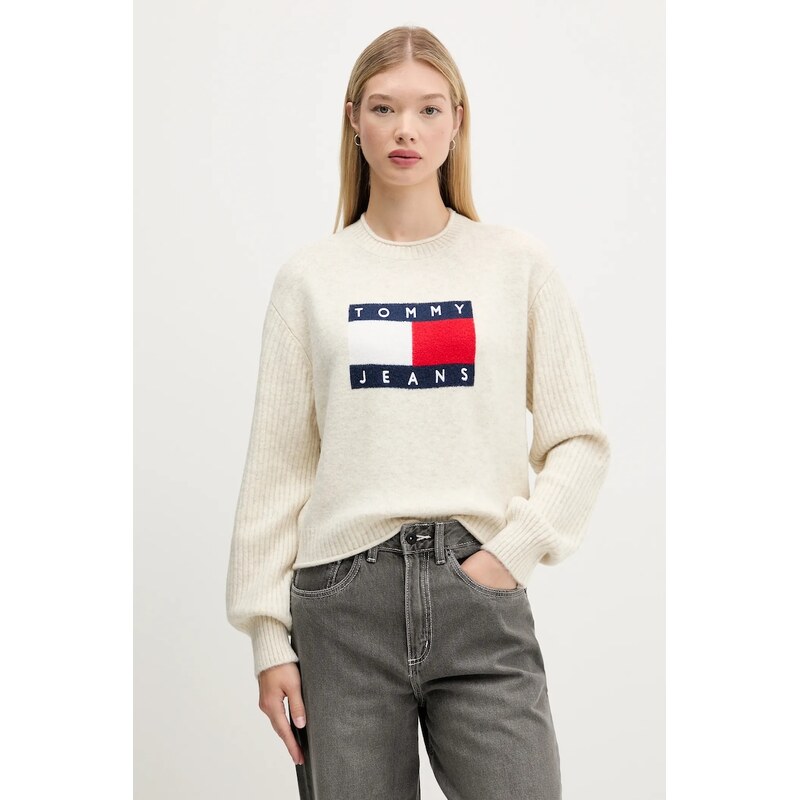Tommy Jeans Svetr s příměsí vlny Tommy Jeans