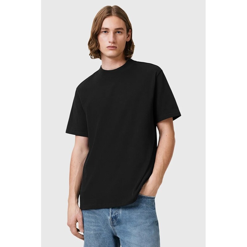 AllSaints Bavlněné tričko AllSaints NERO