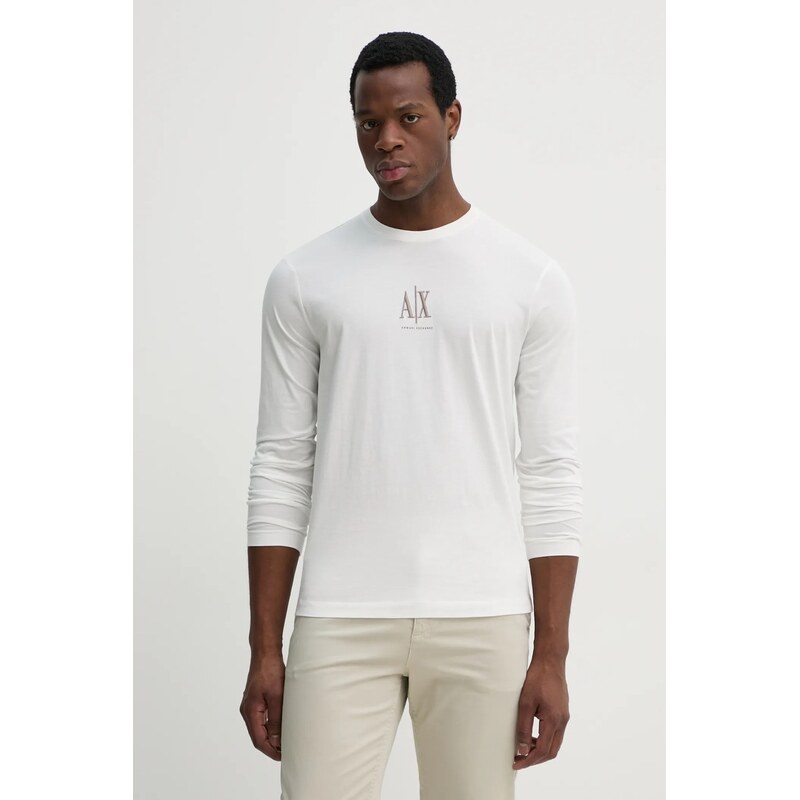 Armani Exchange tričko s dlouhým rukávem pánské bavlněné