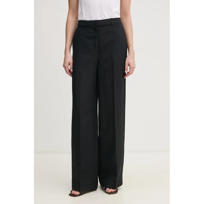Kalhoty s příměsí lnu Calvin Klein 104530143