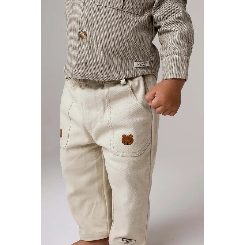 Donsje Dětské bavlněné kalhoty Donsje Kassim Trousers Bear