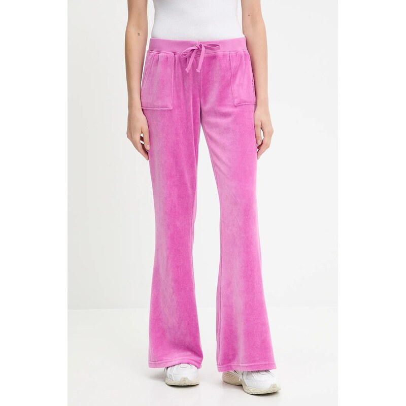 Juicy Couture Velurové teplákové kalhoty Juicy Couture CAISA LOW