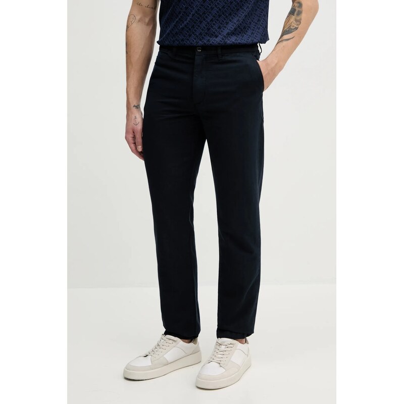Tommy Hilfiger Kalhoty s příměsí lnu Tommy Hilfiger