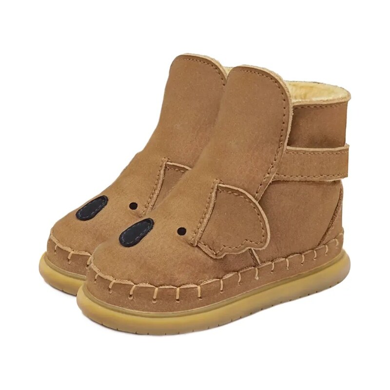 Donsje Dětské semišové zimní boty Donsje Dubu Classic Shoes