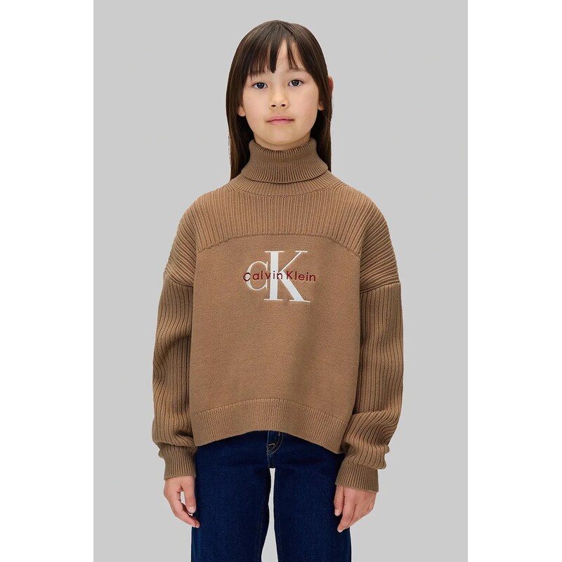Calvin Klein Jeans Dětský bavlněný svetr Calvin Klein Jeans