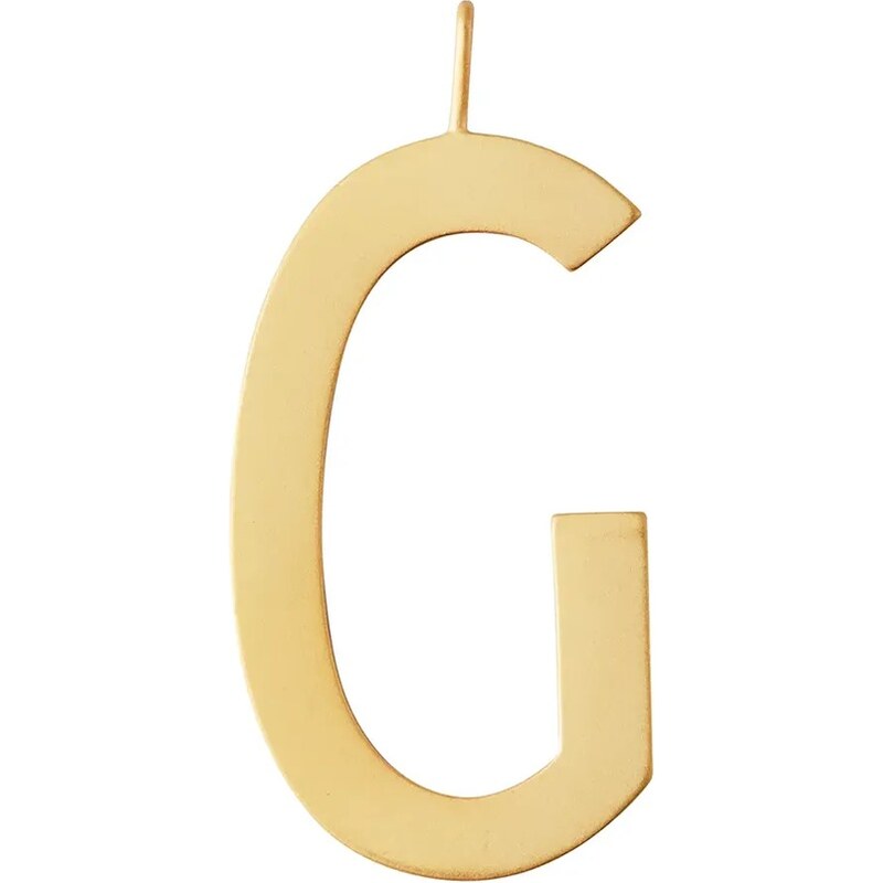 Design Letters Pozlacený stříbrný přívěsek Design Letters