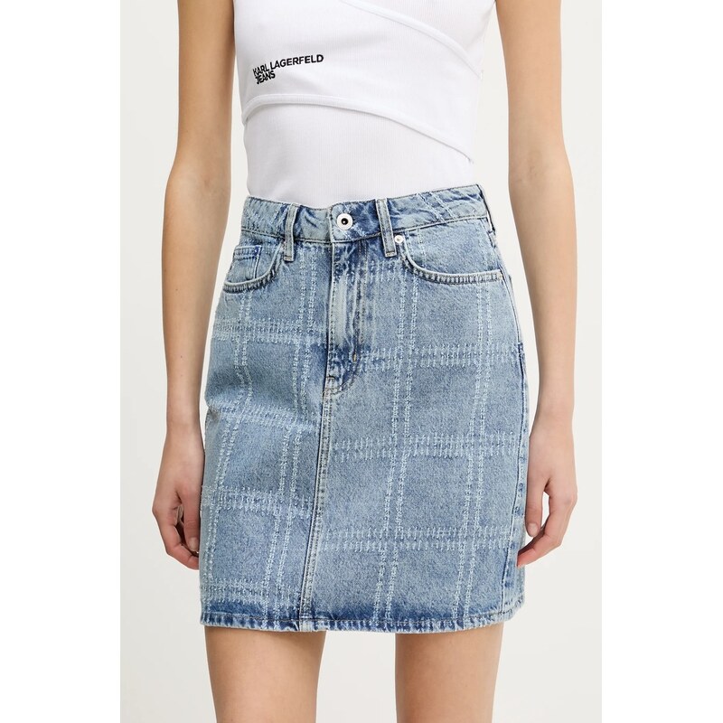 Karl Lagerfeld Jeans Džínová sukně Karl Lagerfeld Jeans