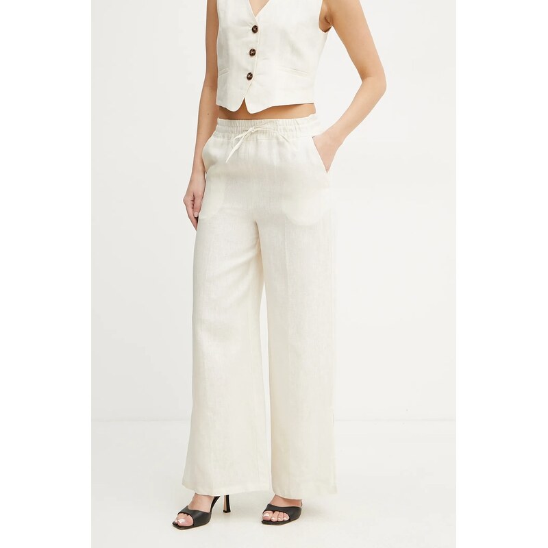 Lněné kalhoty Marella Emme by Marella 109379529