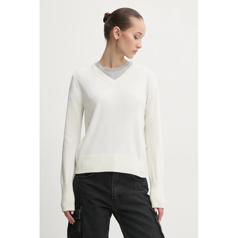 Svetr z hedvábné směsi Guess Jeans 103022261