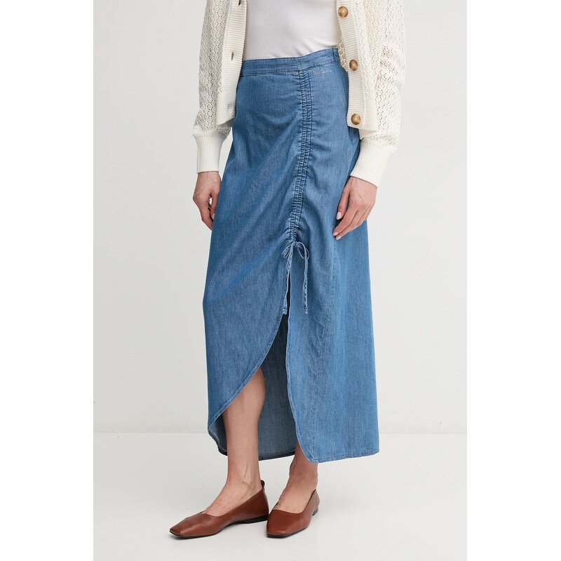 Pepe Jeans Džínová sukně Pepe Jeans MAXI SKIRT HW SUNSET