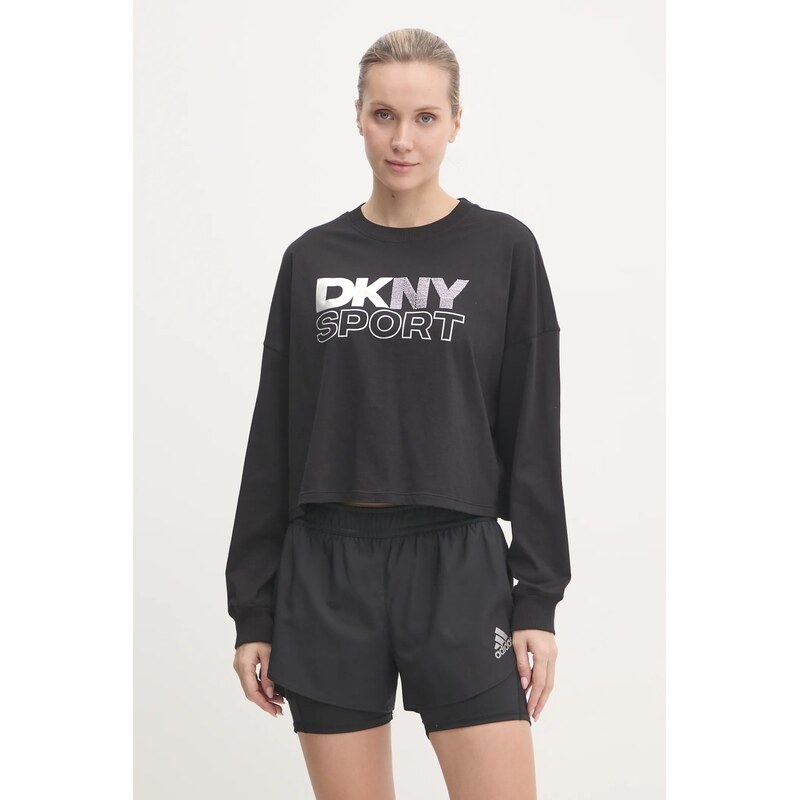 Bavlněné tričko s dlouhým rukávem Dkny 103022198