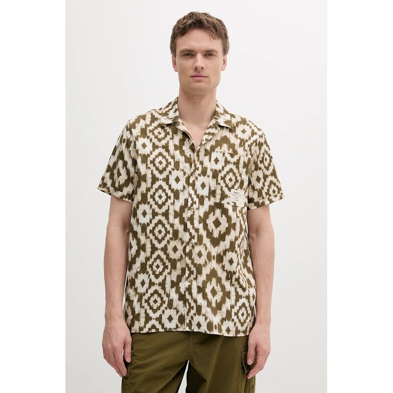 Barbour Bavlněná košile Barbour Homelane Printed S/S Relaxed Fit