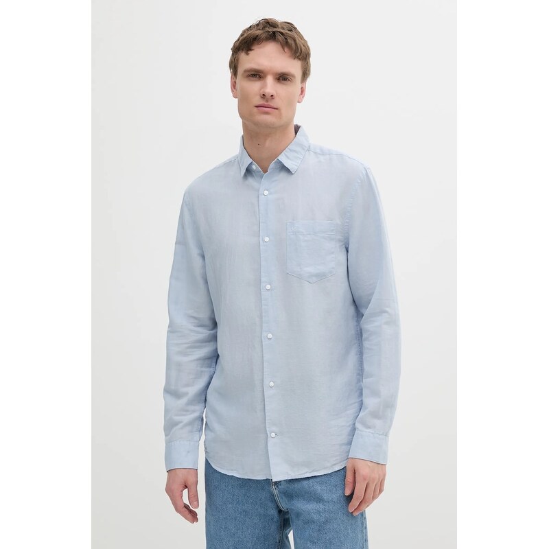 Calvin Klein Lněná košile Calvin Klein