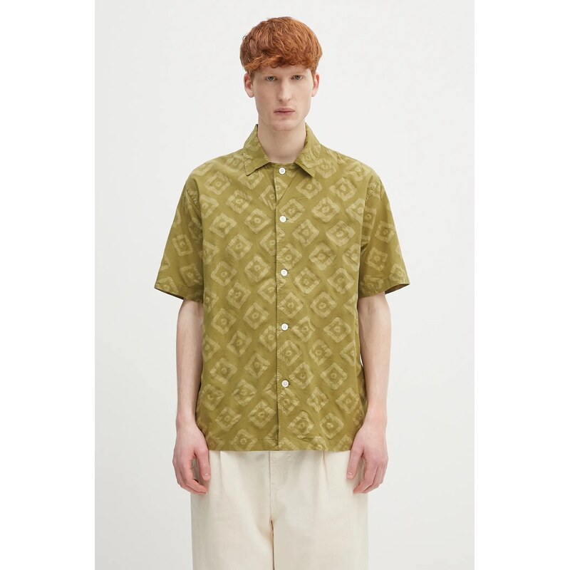 Norse Projects Bavlněná košile Norse Projects Mads Batik SS