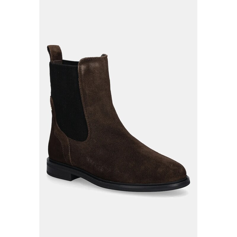 Tommy Hilfiger Semišové kotníkové boty Tommy Hilfiger FLAG SUEDE