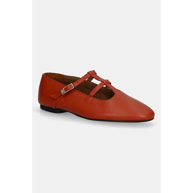 Tommy Hilfiger Kožené baleríny Tommy Hilfiger SMOOTH LEATHER T