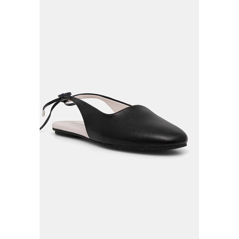 Calvin Klein Kožené baleríny Calvin Klein BALLERINA SLING BACK