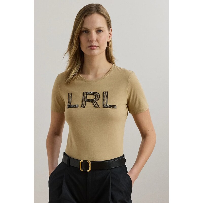Lauren Ralph Lauren Bavlněné tričko Lauren Ralph Lauren