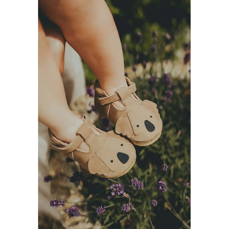 Donsje Kojenecké kožené boty Donsje Spark Classic Shoes Koala