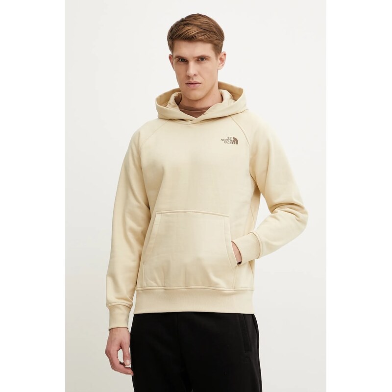 The North Face mikina s kapucí pánská s bavlnou Raglan Redbox