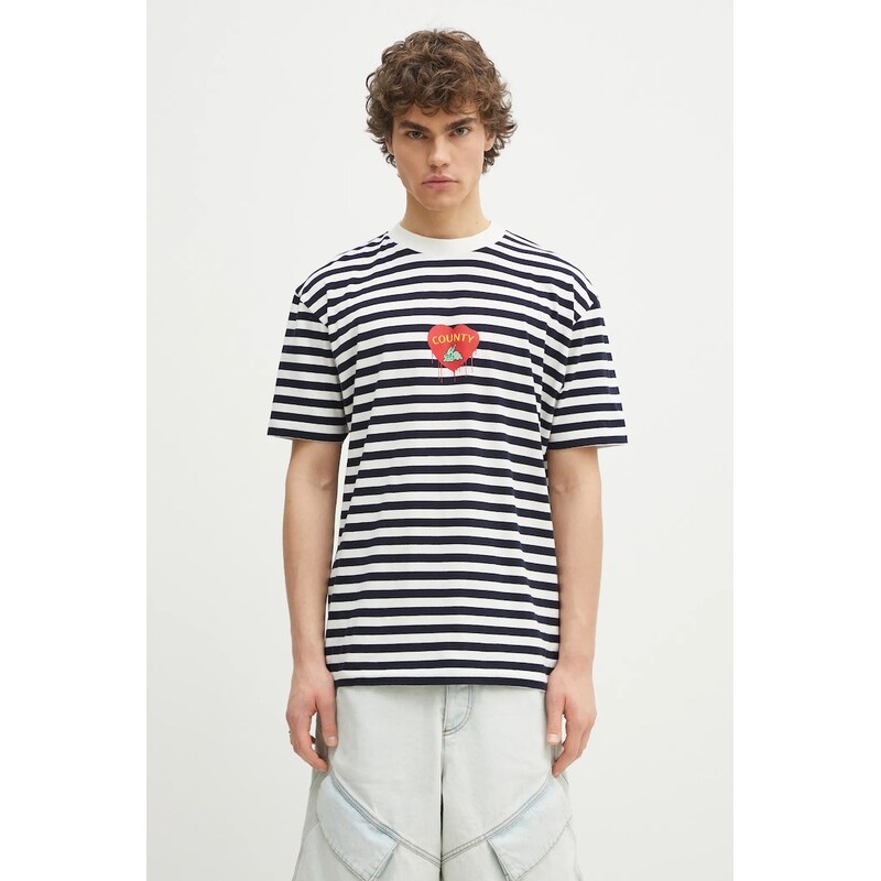 Marcelo Burlon Bavlněné tričko Marcelo Burlon Bunny Heart Stripe