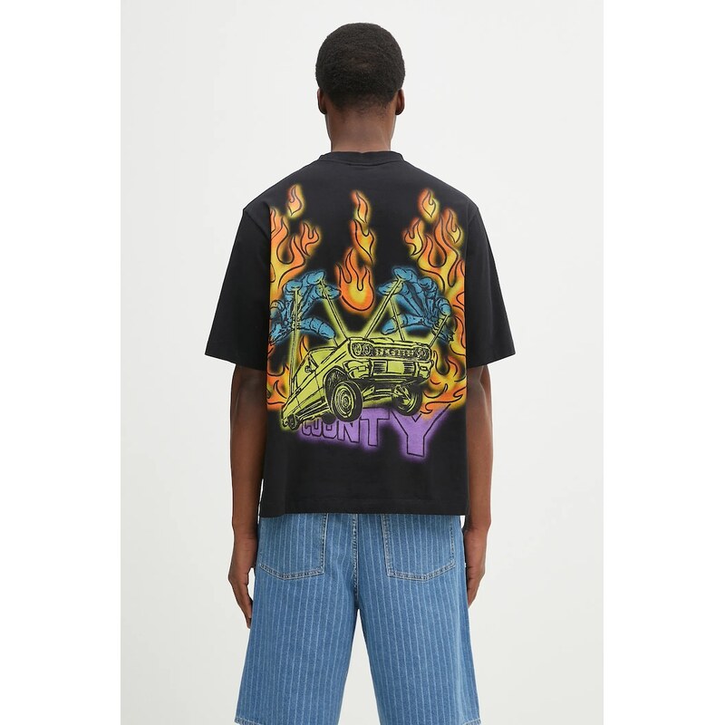 Marcelo Burlon Bavlněné tričko Marcelo Burlon County Flame Boxy