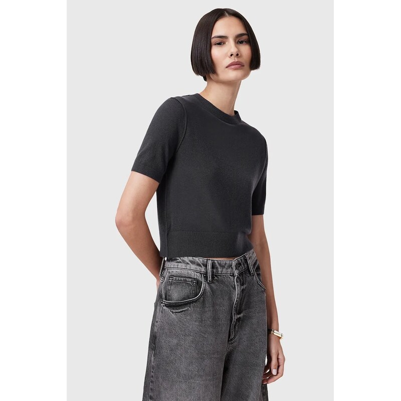 Vlněné tričko AllSaints ELSIE 110538077