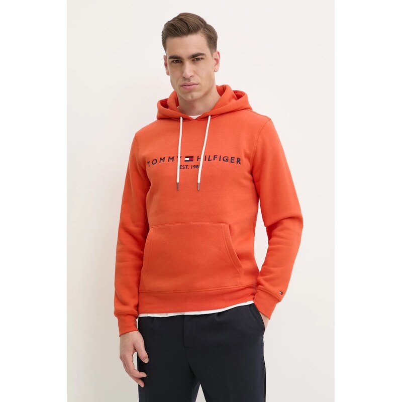 Tommy Hilfiger mikina s kapucí pánská s bavlnou
