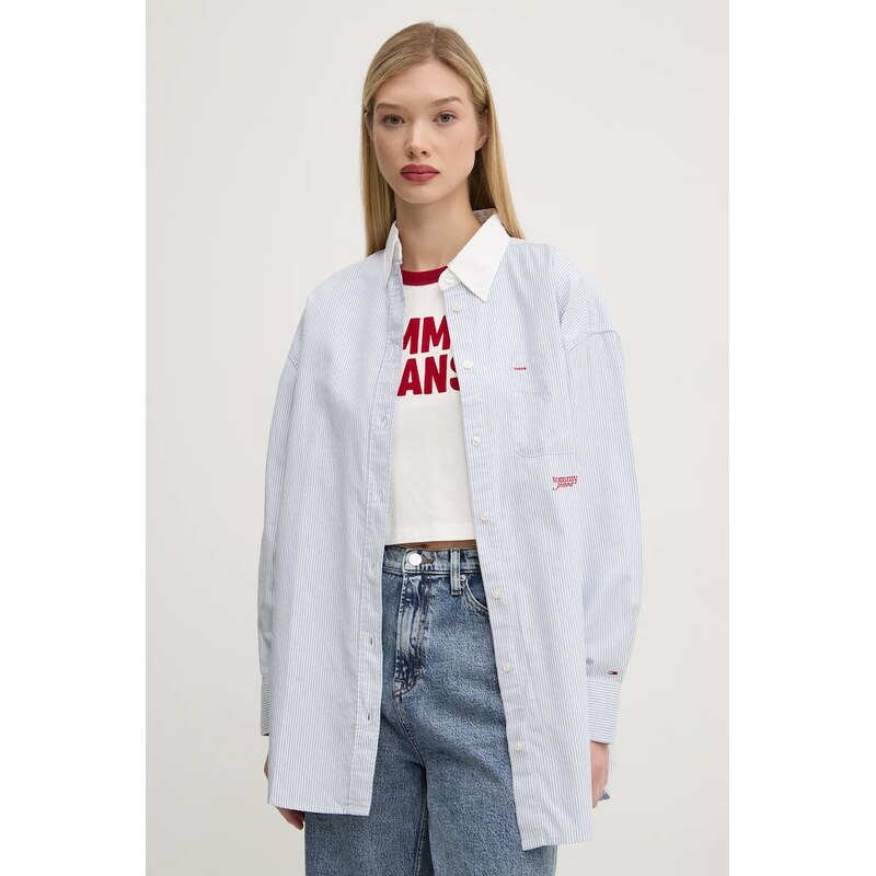 Tommy Jeans Bavlněná košile Tommy Jeans
