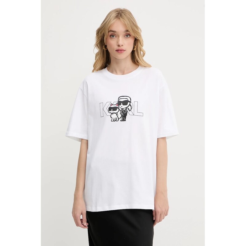 Karl Lagerfeld Bavlněné tričko Karl Lagerfeld IKON