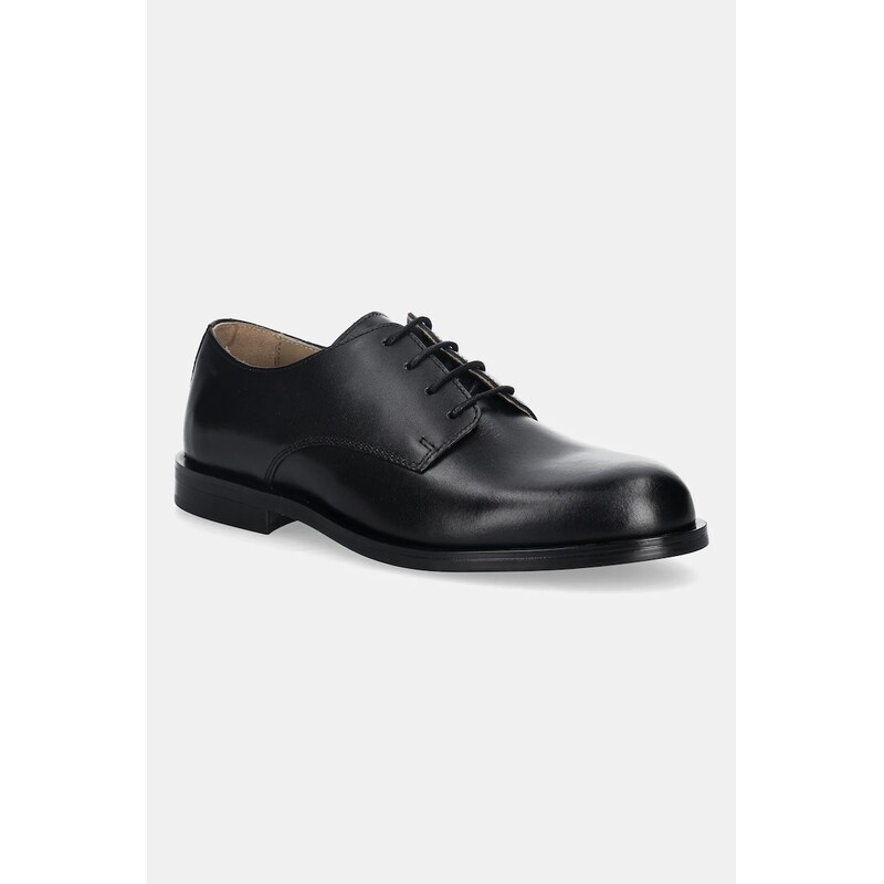 Calvin Klein polobotky pánské kožené ESS RUBBER DERBY LTH
