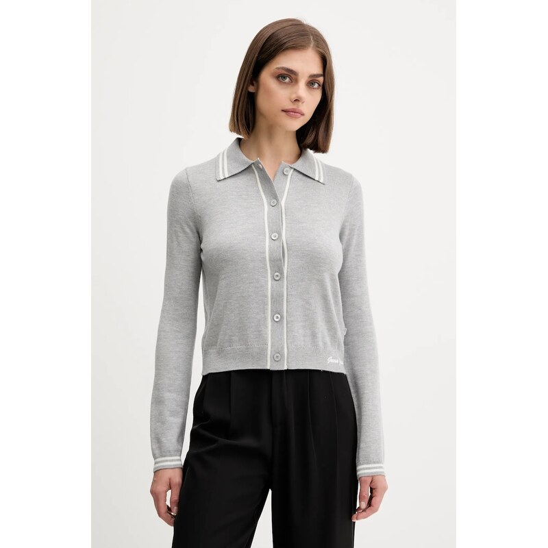 Kardigan s příměsí vlny Guess Jeans 107550812