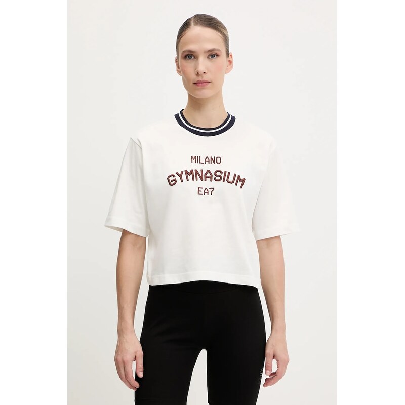 Bavlněné tričko EA7 Emporio Armani 110537897