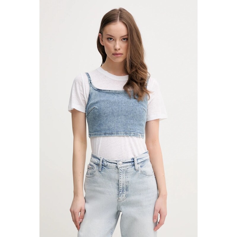 Džínový top Calvin Klein Jeans 110537309