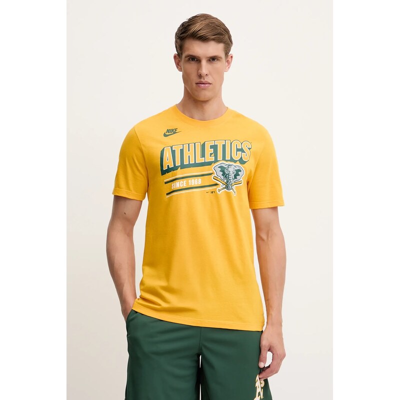 Nike Bavlněné tričko Oakland Athletics 1982-92
