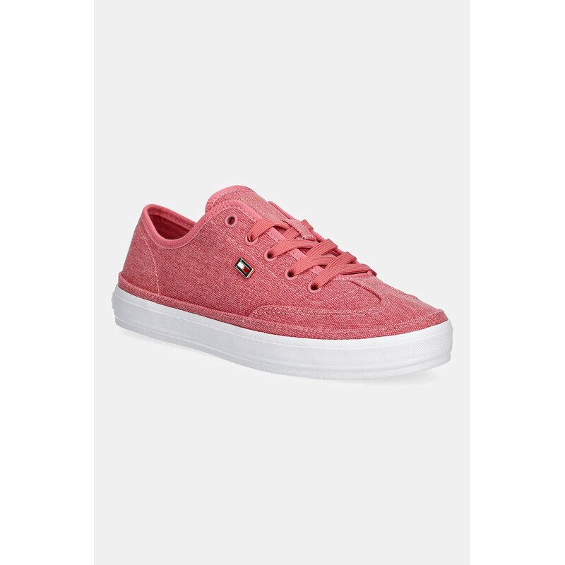 Tenisky Tommy Hilfiger WASHED CANVAS VULC SNEAKER 106342472