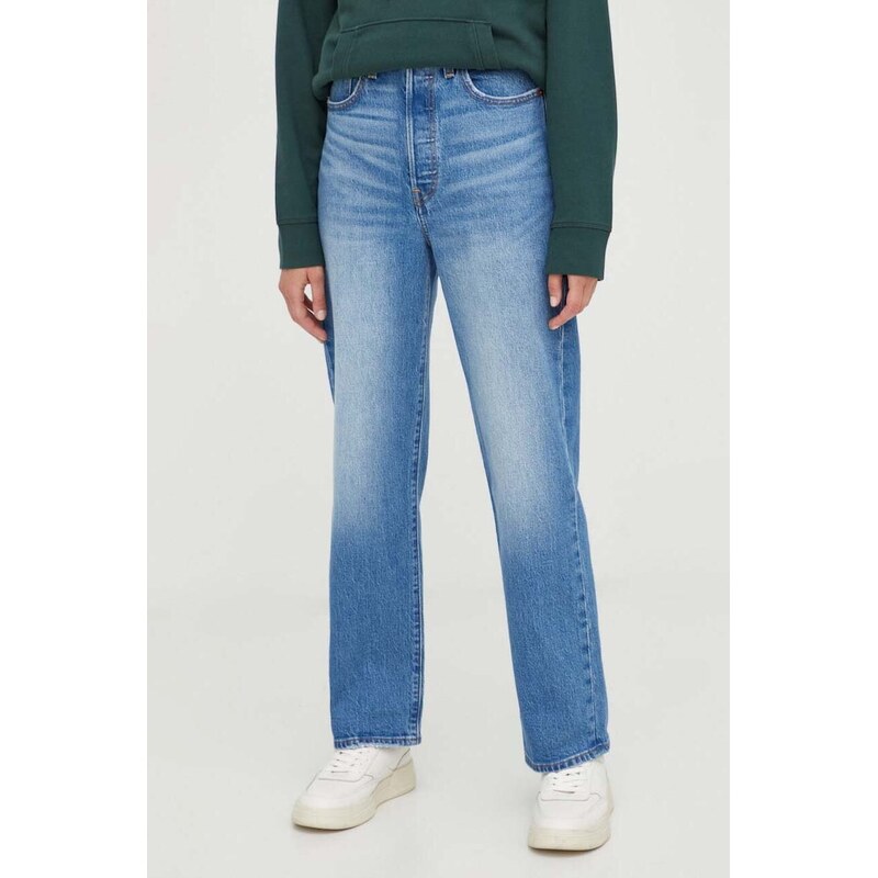 Džíny Levis RIBCAGE STRAIGHT ANKLE 85942755