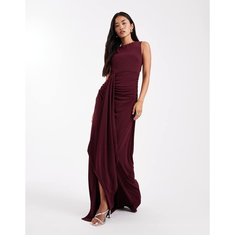 Six Stories Bridesmaids stretch high neck sleeveless maxi dress
