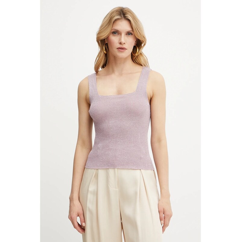 Top s příměsí lnu Twinset 110537165