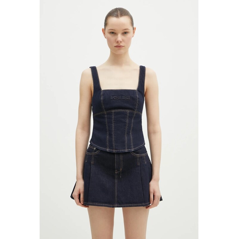 KSUBI Džínová blůza KSUBI Hera Bustier Zenith Pop