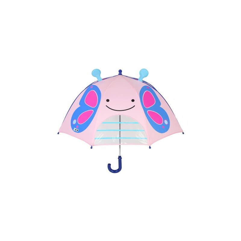 SKIP HOP Dívčí deštník Motýlek - růžový