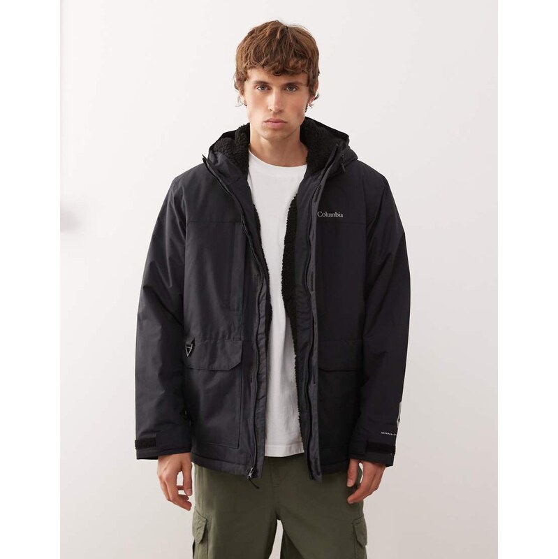 Columbia Landroamer sherpa lined jacket in black